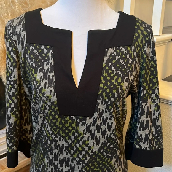 Trina Turk Houndstooth Animal Print Dress Size 2 - Picture 2 of 6